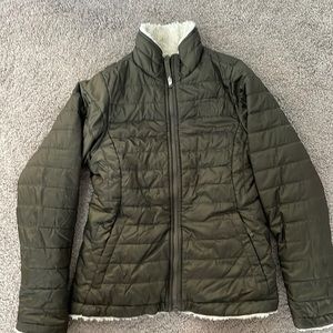 The North Face Kids Olive Green Puffer Jacket